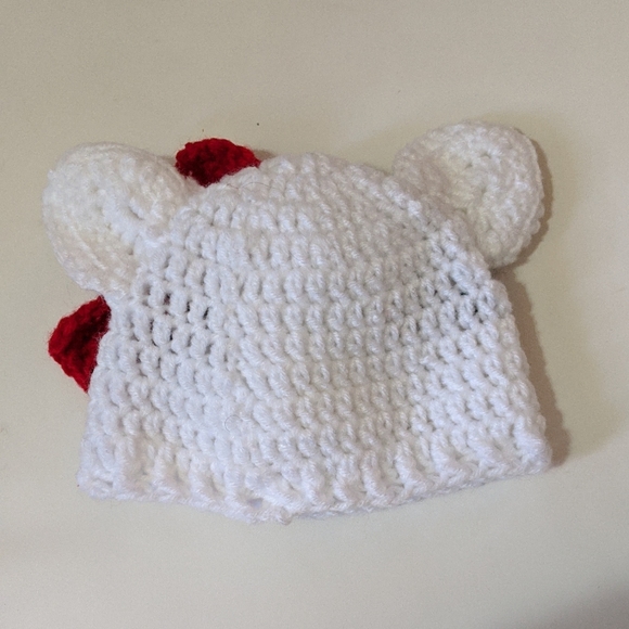 Hello Kitty Baby Handmade Crochet Beanie Hat - Picture 2 of 2